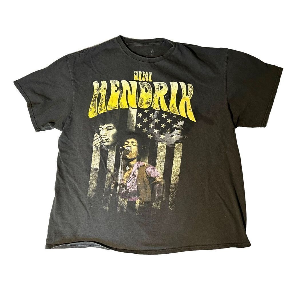 Jimi Hendrix SS Cotton T-shirt, Sz:2X